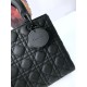 Replica Borsa Christian Dior Lady Dior Ultra-Matte Nero