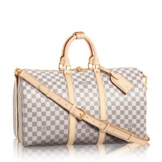 Replica Keepall Bandoulière 45 Damier Azur N48223