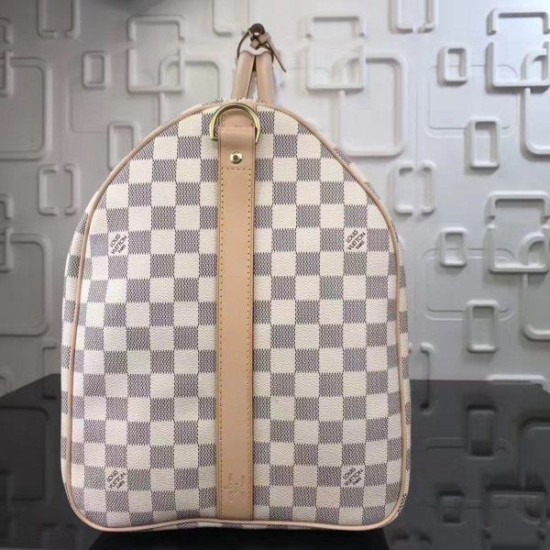 Replica Keepall Bandoulière 55 Damier Azur N41429
