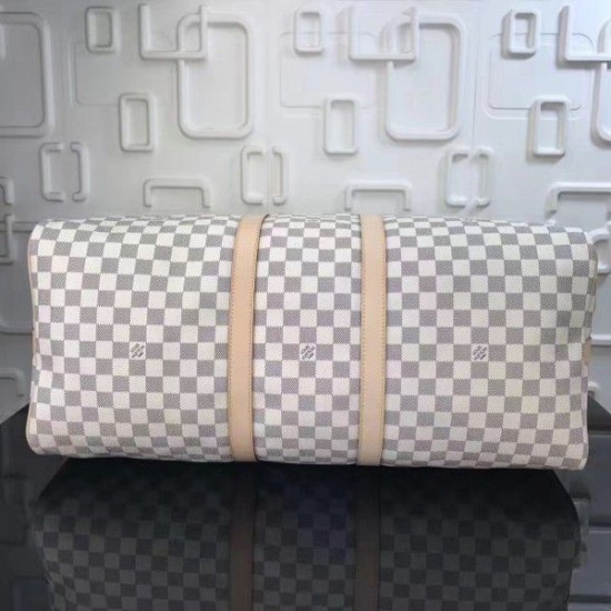 Replica Keepall Bandoulière 55 Damier Azur N41429