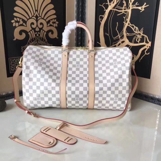 Replica Keepall Bandoulière 45 Damier Azur N48223