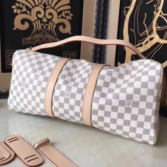 Replica Keepall Bandoulière 45 Damier Azur N48223