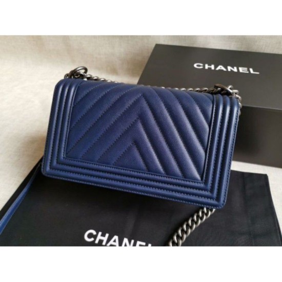 Replica Boy Classic Chevron Flap Borse A67086 Blu