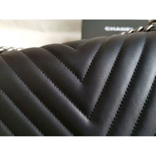 Replica Boy Classica Chevron Flap Borse A67086 Nero