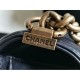 Replica Boy Classic Flap Borse A67086 Nero Pelle di Agnello