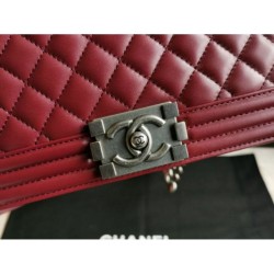 Replica Boy Classic Flap Borse A67086 Burgundy Pelle di Agnello