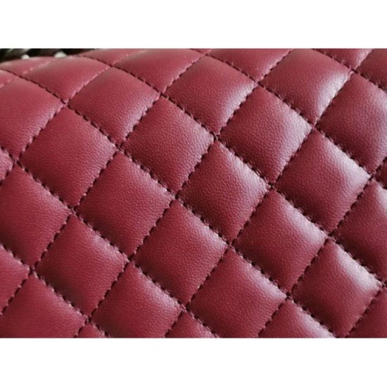 Replica Boy Classic Flap Borse A67086 Burgundy Pelle di Agnello