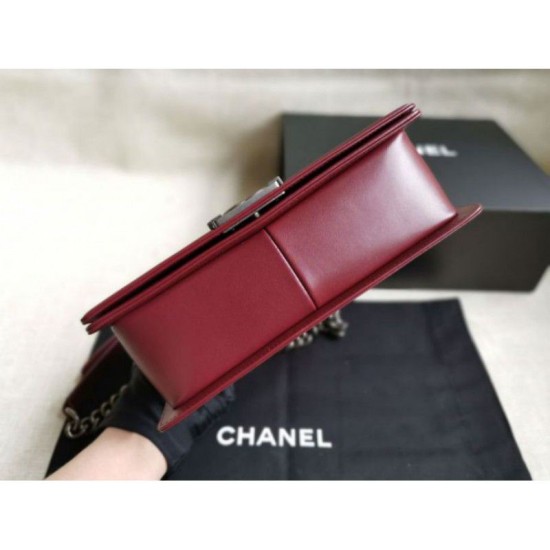 Replica Boy Classic Flap Borse A67086 Burgundy Pelle di Agnello