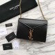 Replica YSL Saint Laurent Medium Cassandra Monogram Envelope Borse Nero