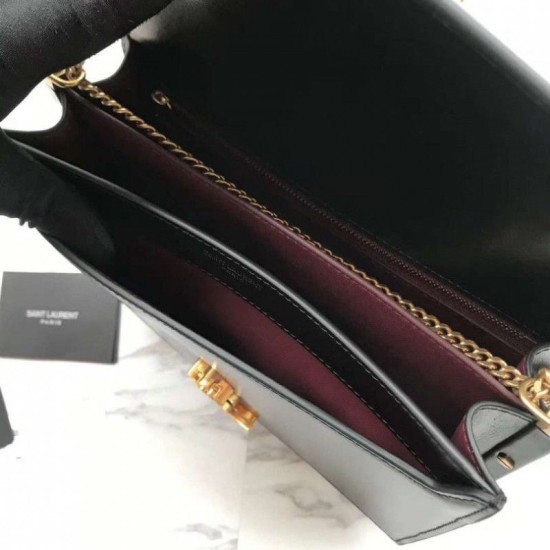 Replica YSL Saint Laurent Medium Cassandra Monogram Envelope Borse Nero