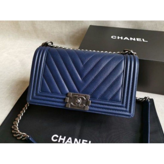 Replica Boy Classic Chevron Flap Borse A67086 Blu