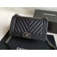 Replica Boy Classica Chevron Flap Borse A67086 Nero
