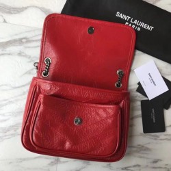 Replica YSL Saint Laurent Medium Niki Chain Borse Rossa