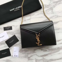 Replica YSL Saint Laurent Medium Cassandra Monogram Envelope Borse Nero