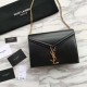 Replica YSL Saint Laurent Medium Cassandra Monogram Envelope Borse Nero