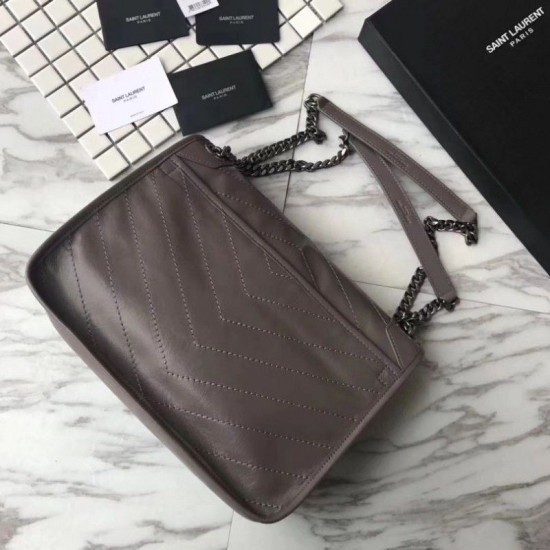 Replica YSL Saint Laurent Medium Niki Chain Borse Grigia