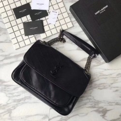 Replica YSL Saint Laurent Medium Niki Chain Borse Nero