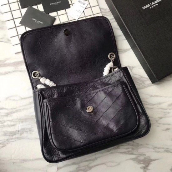 Replica YSL Saint Laurent Medium Niki Chain Borse Nero