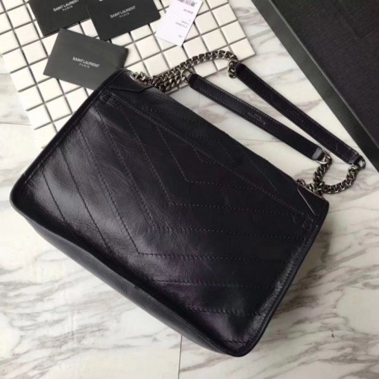 Replica YSL Saint Laurent Medium Niki Chain Borse Nero