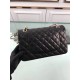 Replica Medium Classica Flap in pelle di agnello nero GHW A01112