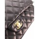 Replica Medium Classica Flap in pelle di agnello nero GHW A01112