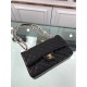 Replica Medium Classica Flap in pelle di agnello nero GHW A01112