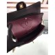 Replica Medium Classica Flap in pelle di agnello nero GHW A01112