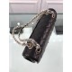 Replica Medium Classica Flap in pelle di agnello nero GHW A01112
