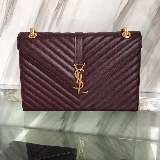 Replica Borsa Spalla Saint Laurent Monogram  Graduata Spalla Borsa Borgogna Y230310