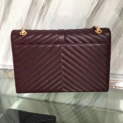 Replica Borsa Spalla Saint Laurent Monogram  Graduata Spalla Borsa Borgogna Y230310