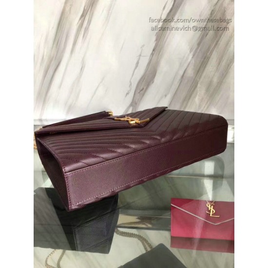 Replica Borsa Spalla Saint Laurent Monogram  Graduata Spalla Borsa Borgogna Y230310