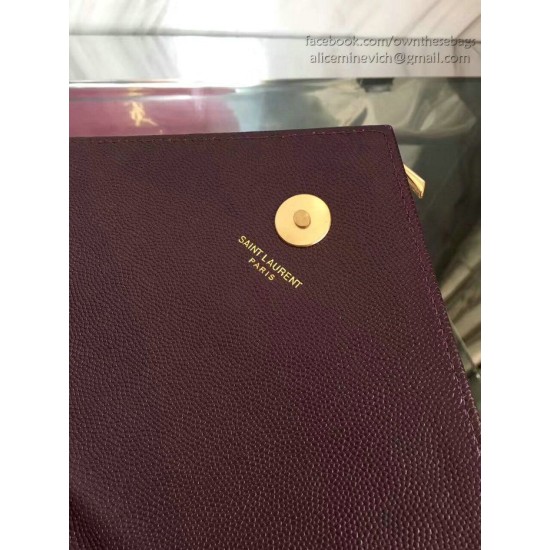 Replica Borsa Spalla Saint Laurent Monogram  Graduata Spalla Borsa Borgogna Y230310