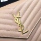 Replica Portafoglio Saint Laurent in grano di albicocca De Poudre Textured Matelasse Leather 377828