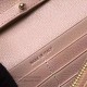 Replica Portafoglio Saint Laurent in grano di albicocca De Poudre Textured Matelasse Leather 377828