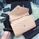 Replica Portafoglio Saint Laurent in grano di albicocca De Poudre Textured Matelasse Leather 377828