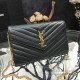 Replica Raccoglitore YSL Saint Laurent della catena di cuoio della Matelasse di  Green Grained