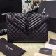 Replica Yves Saint Laurent grande borsa a tracolla della spalla borsa nera Y221250