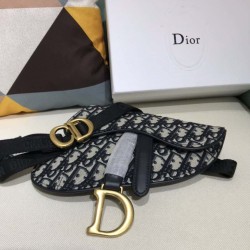 Replica Cintura Christian Dior Saddle Camouflage Pouch Nero