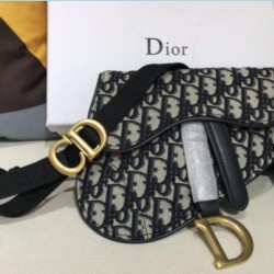 Replica Cintura Christian Dior Saddle Camouflage Pouch Nero