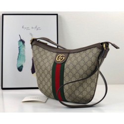 Replica Borsa a tracolla Ophidia GG piccola 598125 marrone