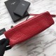 Replica Shopping bag YSL Saint Lauren Niki Medium in pelle vintage increspata rossa