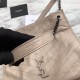 Replica Shopping bag YSL Saint Lauren Niki Medium in pelle vintage increspata grigia