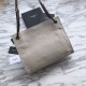 Replica Shopping bag YSL Saint Lauren Niki Medium in pelle vintage increspata beige