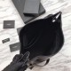Replica Shopping bag YSL Saint Lauren Niki Medium in pelle vintage increspata nera