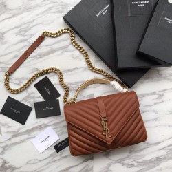 Replica Borsa da college YSL Saint Lauren Classic Medium Monogrammarrone