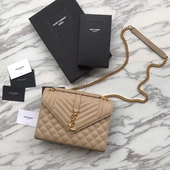 Replica Busta bustina YSL Saint Laurent Albicocca goffrata grana