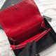Replica Portafoglio grande YSL Saint Laurent Niki in pelle increspata vintage rosso