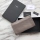 Replica Portafoglio grande YSL Saint Laurent Niki in pelle increspata grigio vintage Replica Portafoglio grande YSL Saint Laurent Niki in pelle increspata grigio vintage