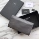 Replica Portafoglio grande YSL Saint Laurent Niki in pelle increspata vintage grigio scuro Replica Portafoglio grande YSL Saint Laurent Niki in pelle increspata vintage grigio scuro