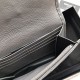 Replica Portafoglio grande YSL Saint Laurent Niki in pelle increspata vintage grigio scuro Replica Portafoglio grande YSL Saint Laurent Niki in pelle increspata vintage grigio scuro